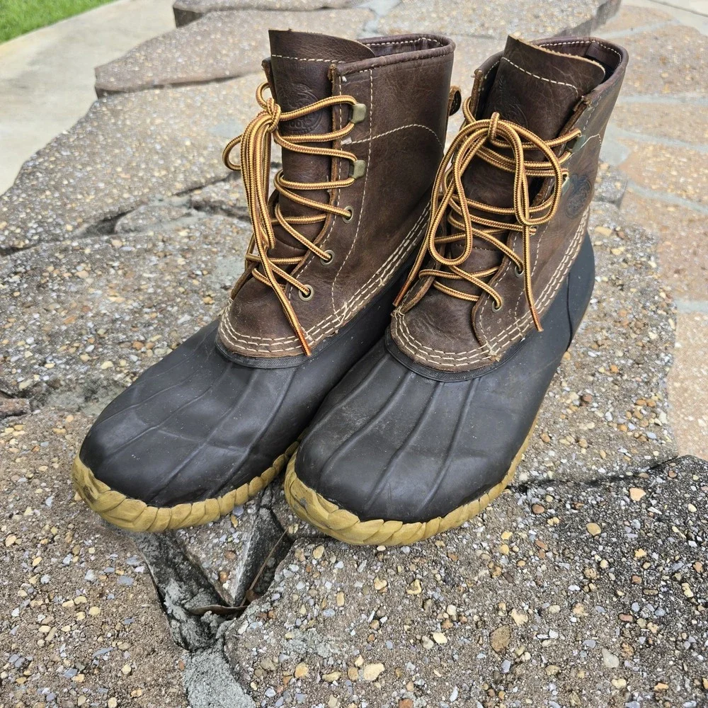 GEORGIA BOOT AMP LT MEN'S WORK BOOTS,‎ SIZE 10 MEDIUM
